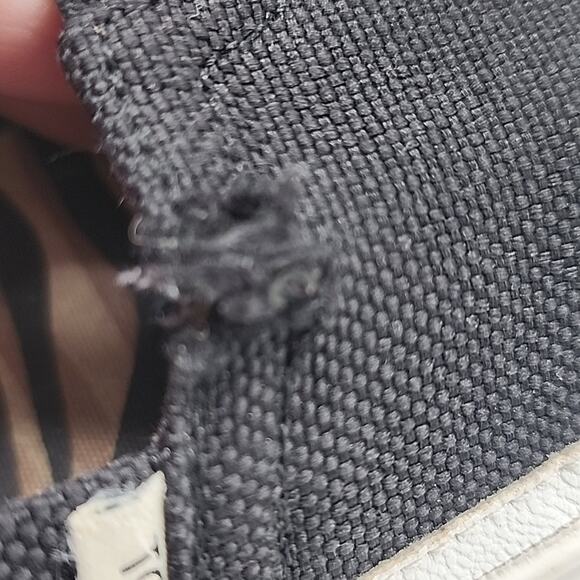 TOMS ALPARGATA LUG BLACK HEAVY CANVAS HEAVY DUTY THICK CHUNKY SOLES LADIES 6 GUC - Picture 10 of 16